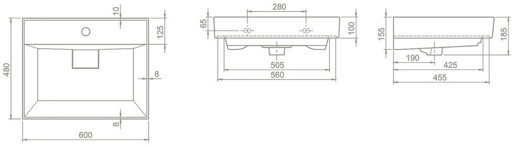 SaniGoods Sharp badmeubel 60cm