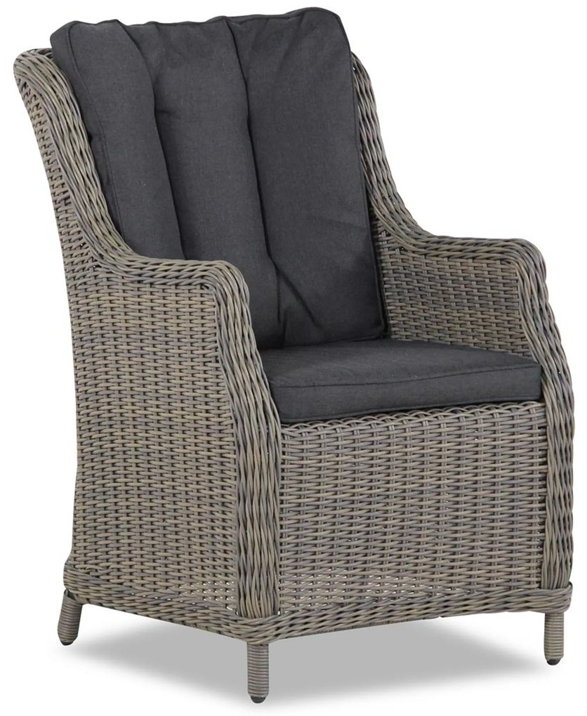 Tuinset 6 personen 260 cm Wicker Taupe Garden Collections Buckingham/Fourmile