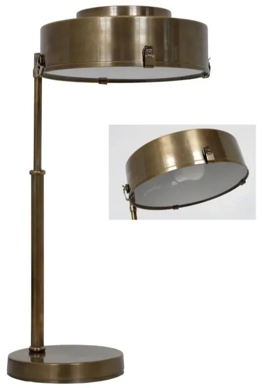 Tafellamp Fox Antiek Messing