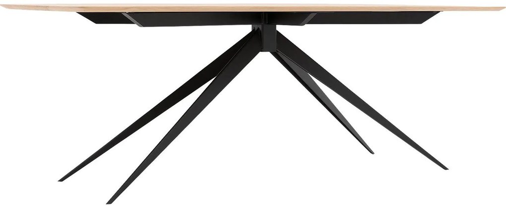 Goossens Excellent Eettafel Uniek, Semi rechthoekig 220 x 100 cm