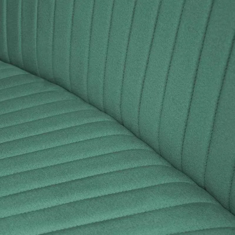 Eetkamerbank - Hengelo - stof Element turquoise 15 - geschikt voor ovale tafel 200 cm