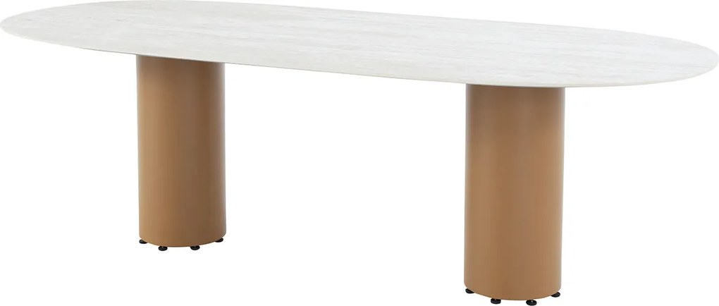 4 Seasons Biarritz tuinset 7-delig amber - Colorado tuintafel 240x105 cm ovaal