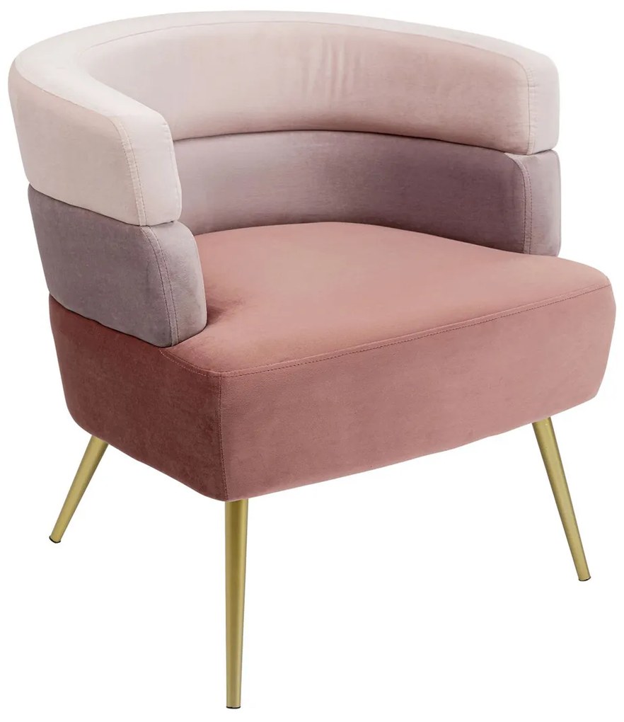 Roze Design Fauteuil Fluweel