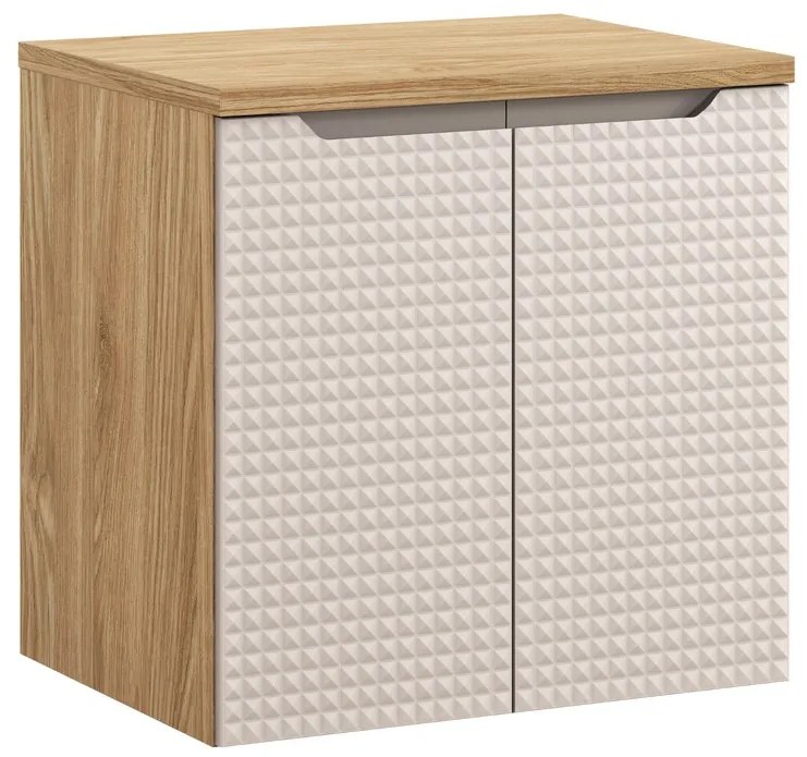 Comad Luxor Beige badmeubel 60cm met 2 deuren en wastafelblad