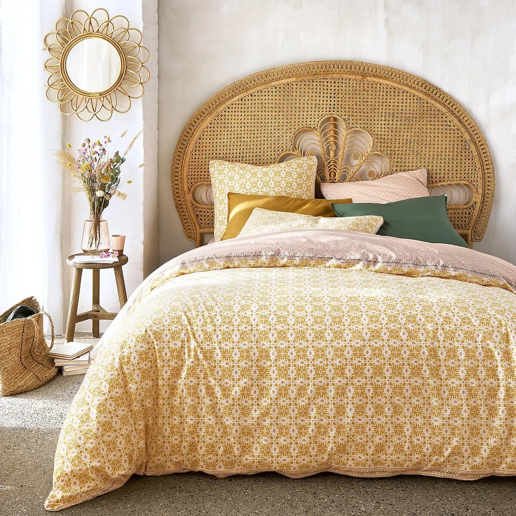 Bedrukte kussensloop Gardenia