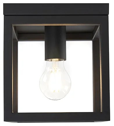 Industriële plafondlamp zwart staal - Cage