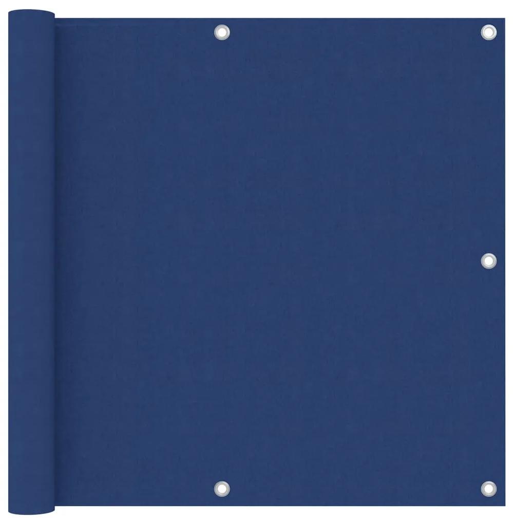 vidaXL Balkonscherm 90x400 cm oxford stof blauw