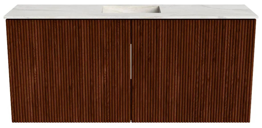 Mondiaz Joya DLux 90cm toiletmeubel ruby met wastafel faye midden zonder kraangat ostra