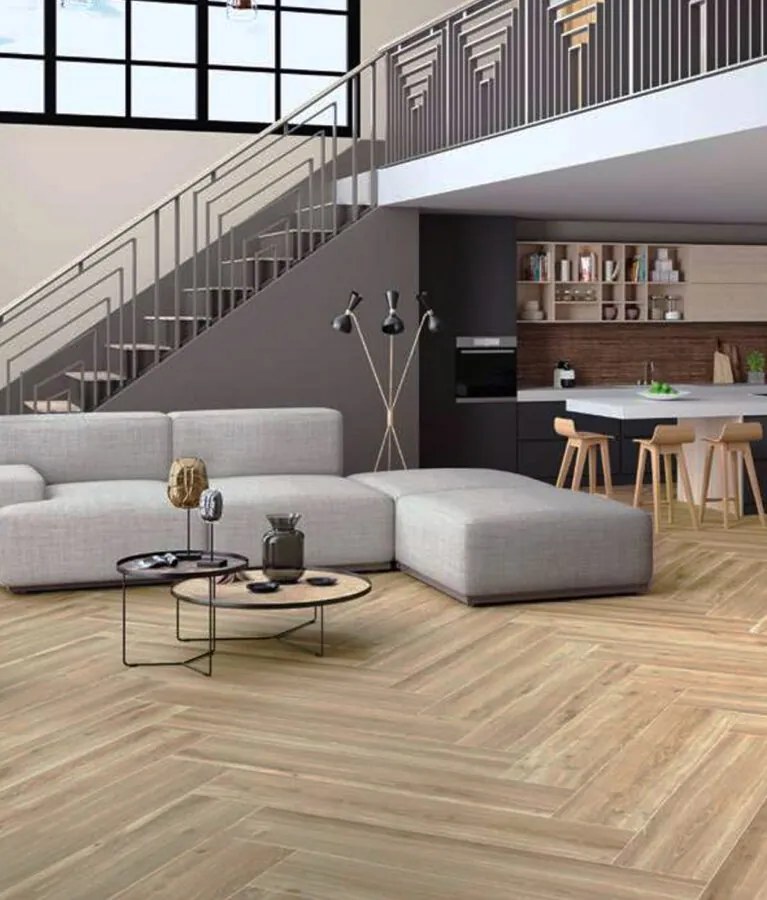 Keramisch Parket Visgraat 15x90 Cm Favor Naturel N7