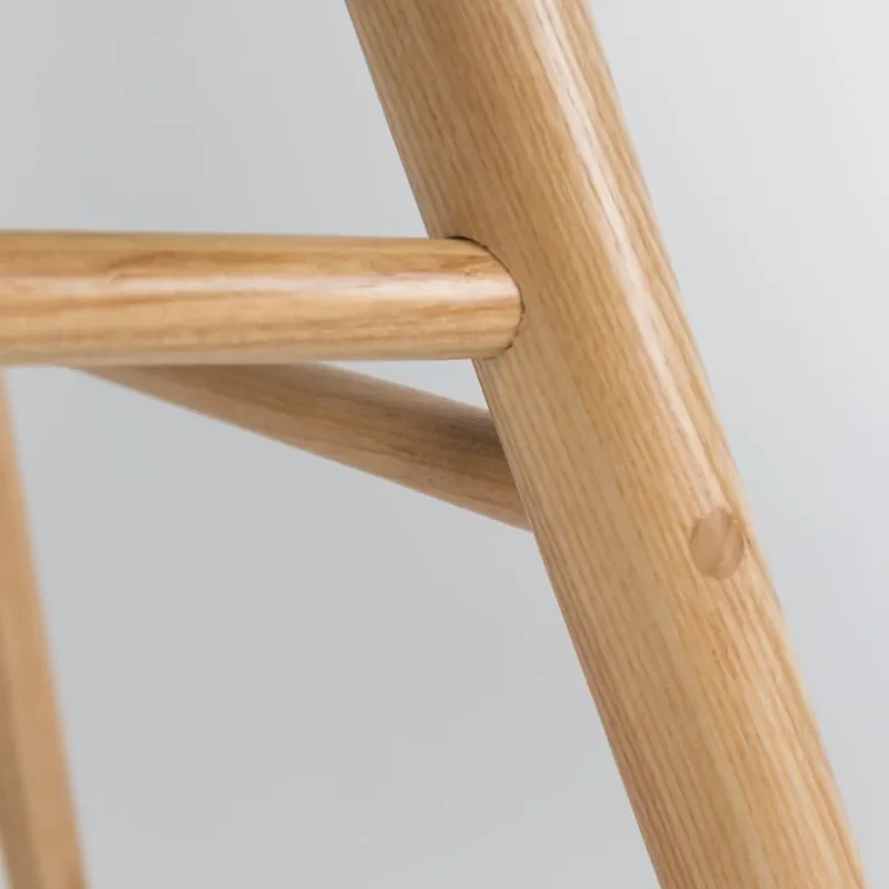 Zuiver Albert Kuip Witte Kuipstoel Met Houten Poten