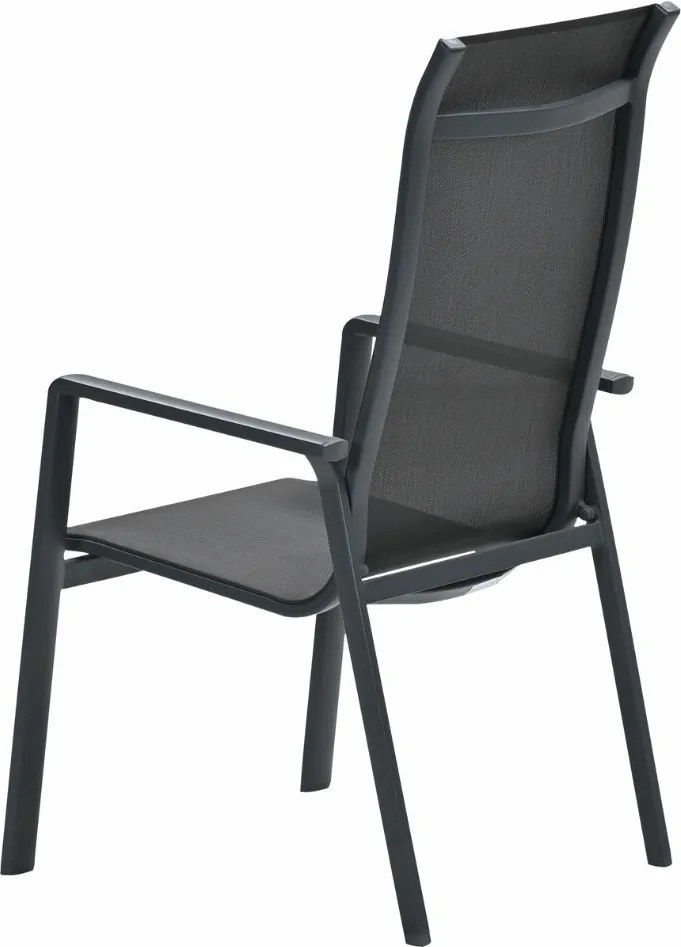 Garden Impressions Siena tuinstoel stapelbaar - donker grijs