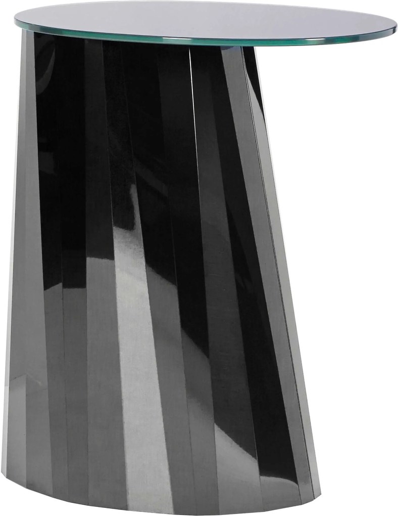 ClassiCon Pli High bijzettafel 53x42 zwart tafelblad gesatineerd