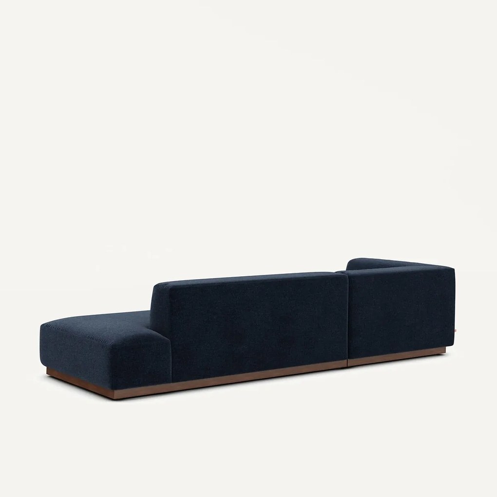 Linker hoekbank XL chenille fluweel, Jacopo