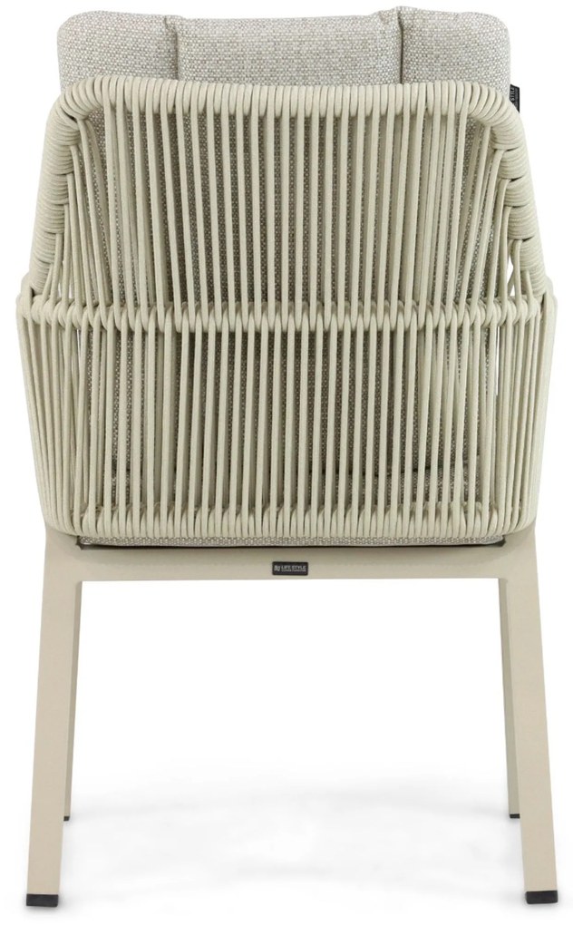 Picknick Set 6 personen 260 cm Aluminium/rope Taupe Lifestyle Garden Furniture Verona/Superior