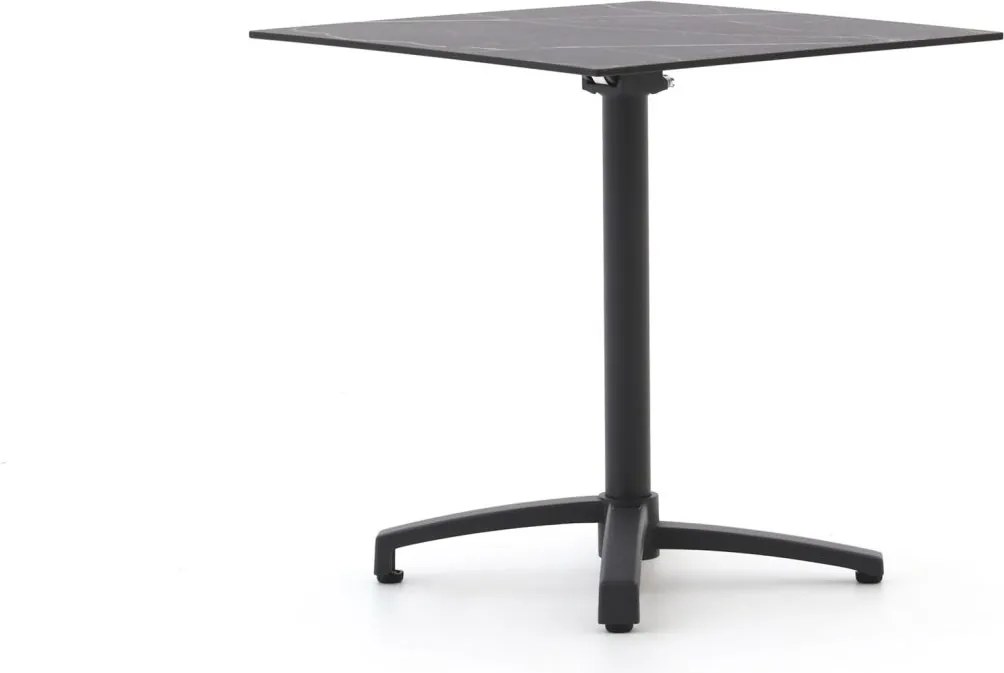 + 15% kassakorting | Inklapbare tafel Bellagio  | Vierkant  | Tuintafel Kunststof | 70x70cm | 2 personen | Kees Smit Tuinmeubelen