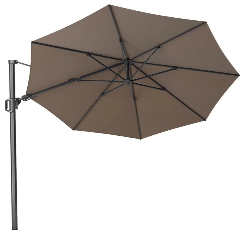 Zweefparasol  3.5m T2 premium (excl. voet) Taupe-naturel-bruin Platinum Challenger