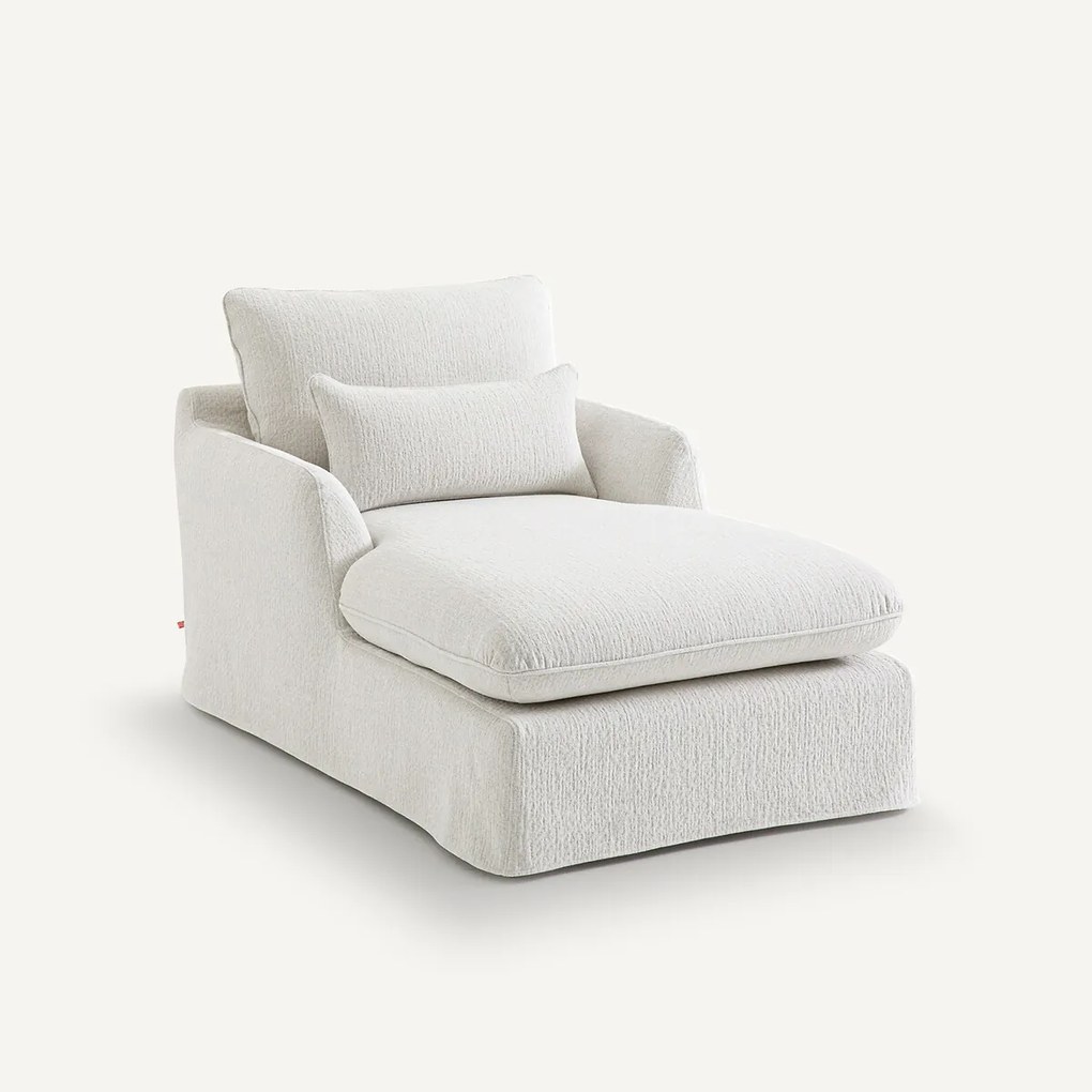 Lange fauteuil in chenille, Nelville