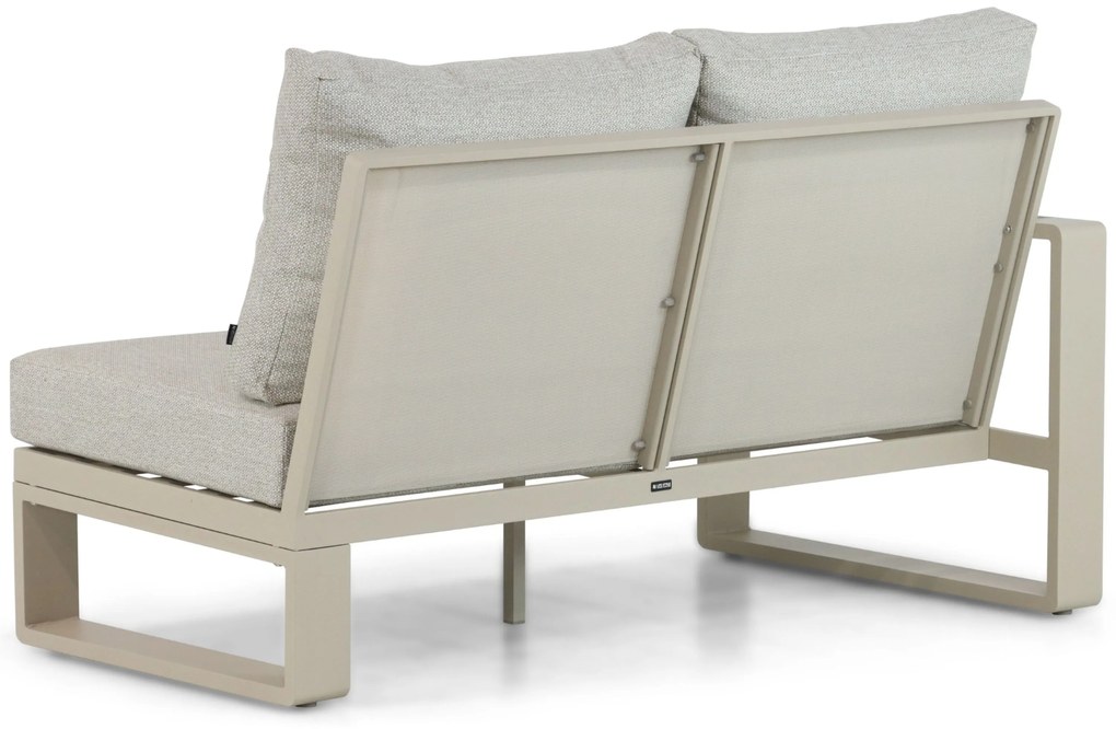 Hoek loungeset 5 personen Aluminium/Polywood (teakfinish) Taupe  Lifestyle Garden Furniture Lezo