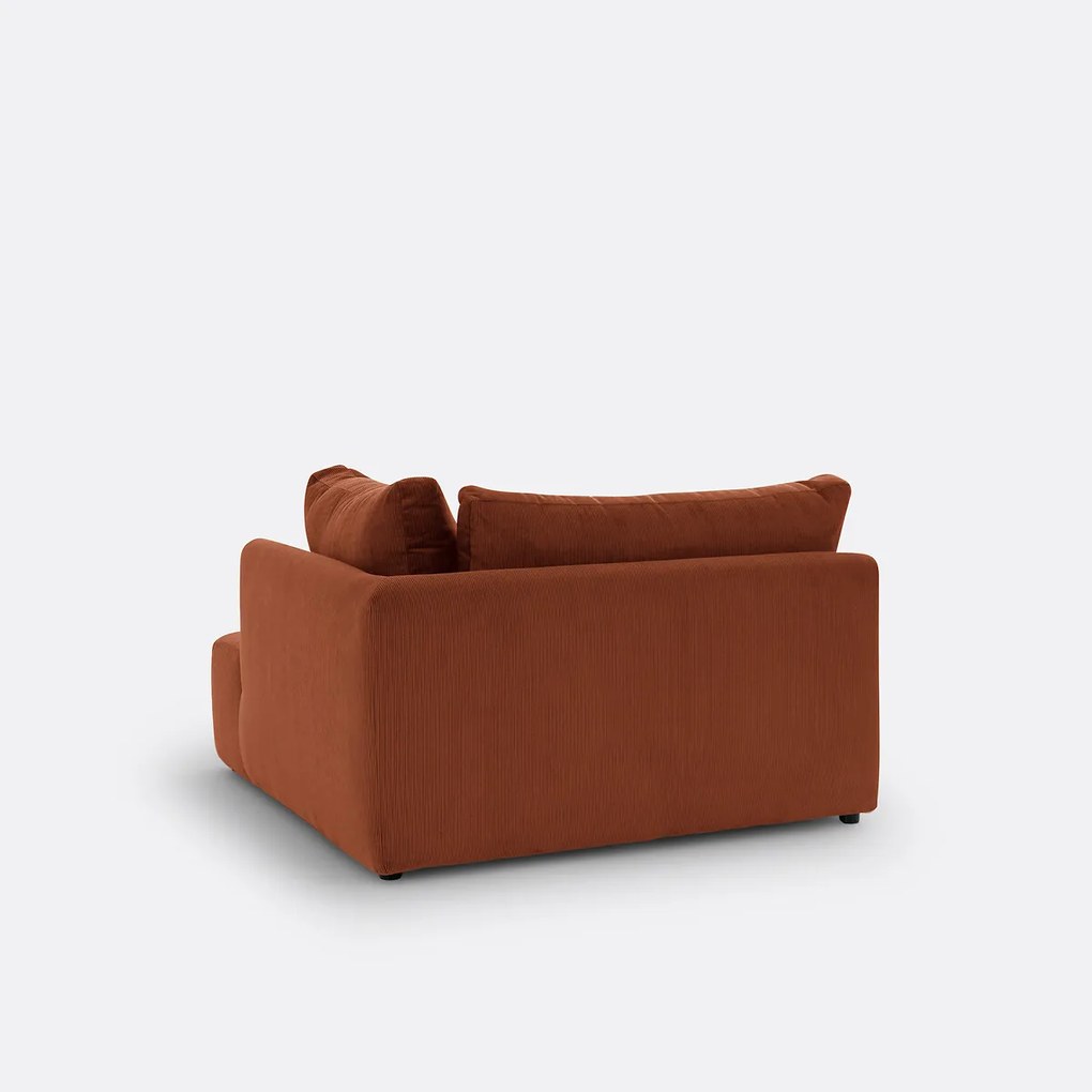 Moduleerbare hoekbank ribfluweel, Monica
