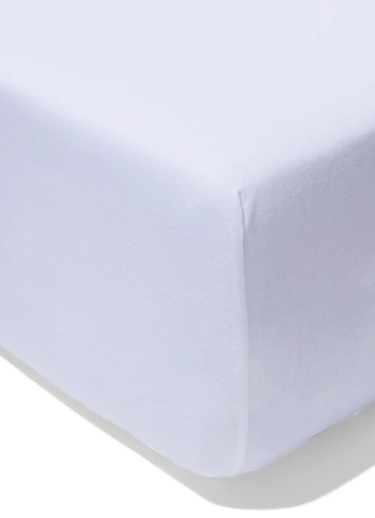 HEMA Hoeslaken Voor Boxspring 140x200 Jersey Katoen Wit (wit)