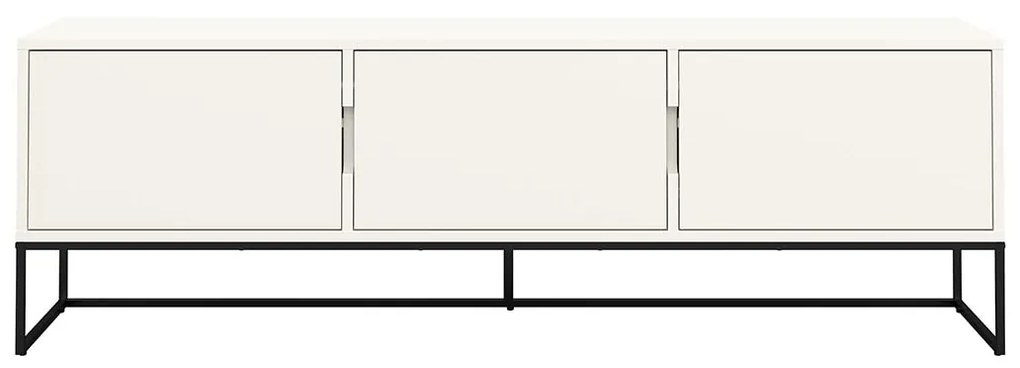 Tenzo Lipp Tv-meubel Met 3 Deuren Wit - 176.5x43x57cm.