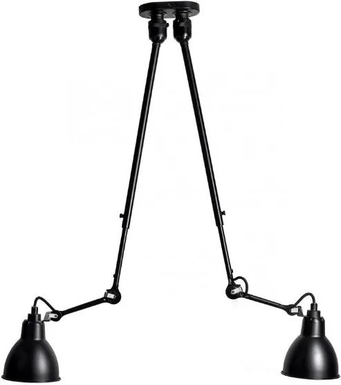 DCW éditions Lampe Gras N302 Double plafondlamp zwart