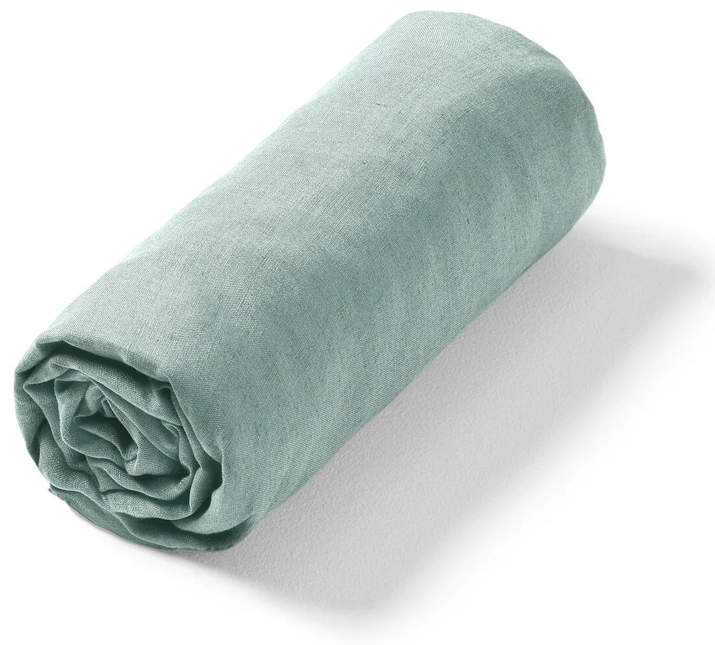 Hoeslaken in gewassen linnen, Elina