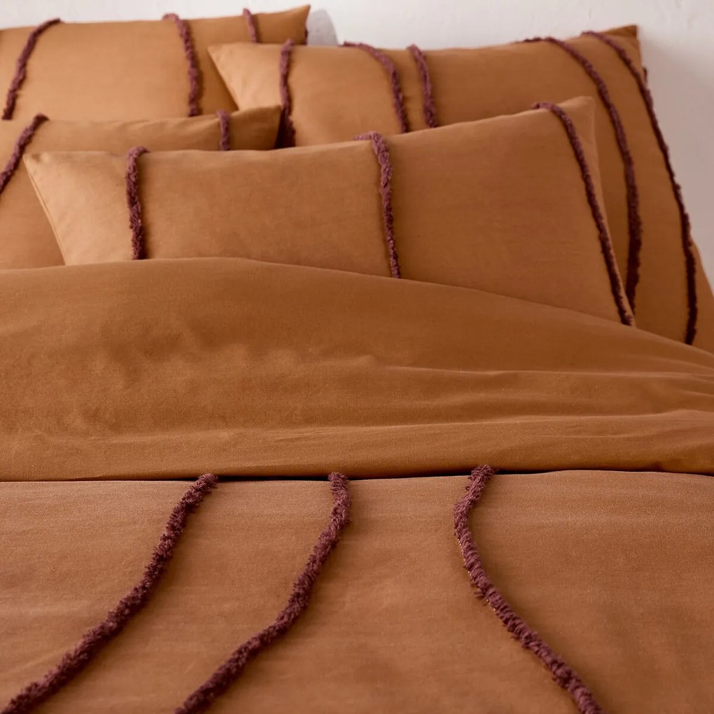 Kussensloop in getuft katoen, Mansur