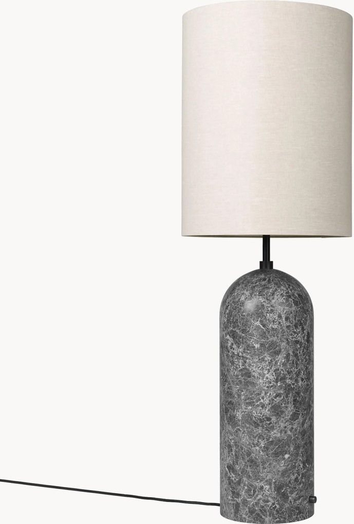 Dimbare vloerlamp Gravity met marmeren voet, H 130 cm