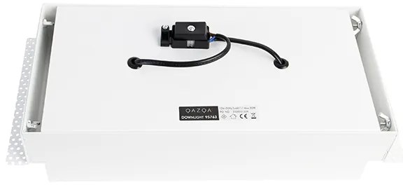 Set van 6 Inbouwspot wit draai- en kantelbaar AR111 Trimless 2-lichts - Oneon