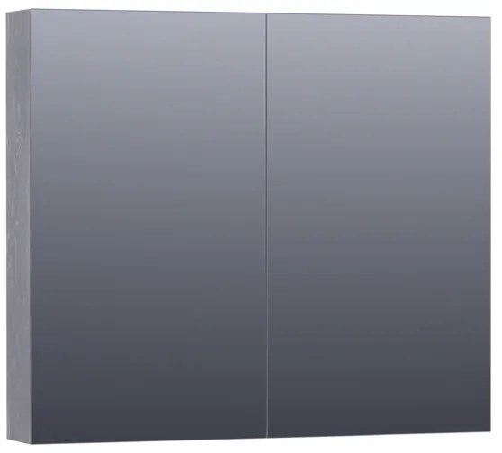 Saniclass Plain Spiegelkast 80x70x15cm Purple Oak SK-PL80PO