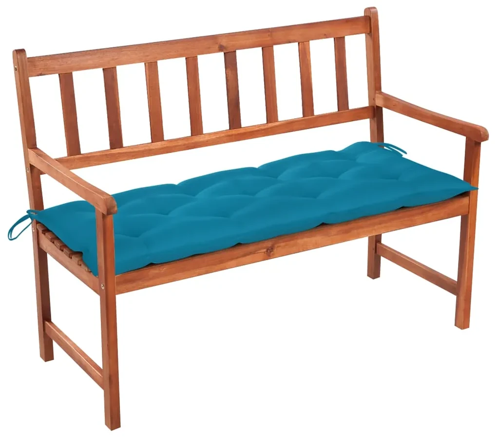 vidaXL Tuinbank met kussen 120 cm massief acaciahout