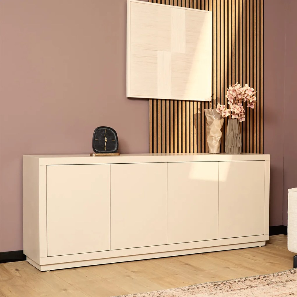 Starfurn Brussel Beige Dressoir Robuust Design 200 Cm - 200x45x80cm.