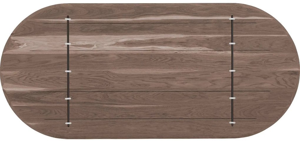 Goossens Excellent Eettafel Uniek, Semi rond 220 x 100 cm