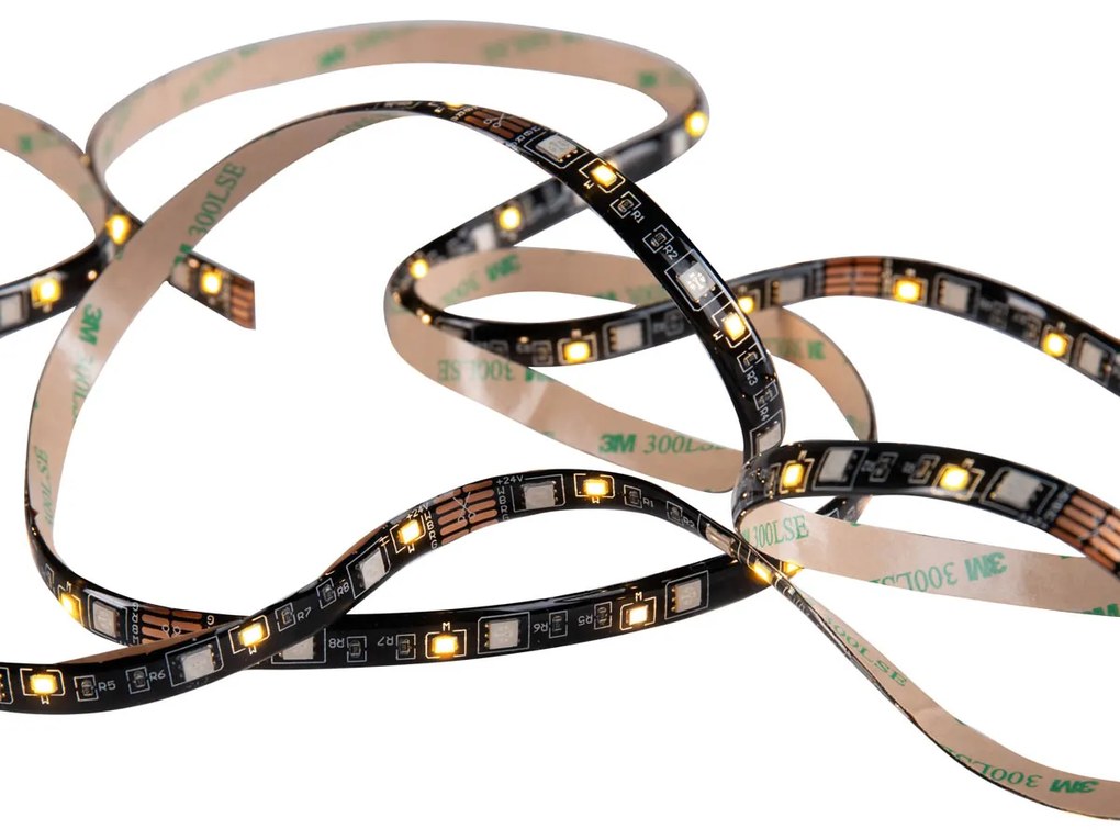 Dimbare LED strip RGB 5 meter 15W IP44 Design rond