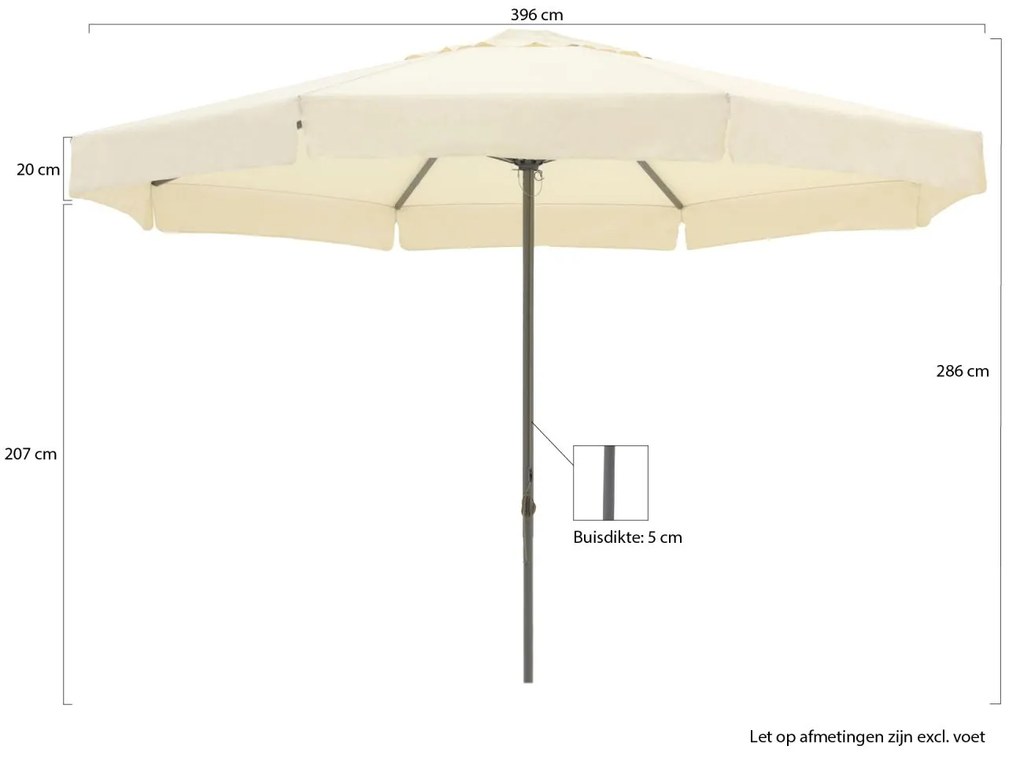 Shadowline Bonaire parasol ø 400cm