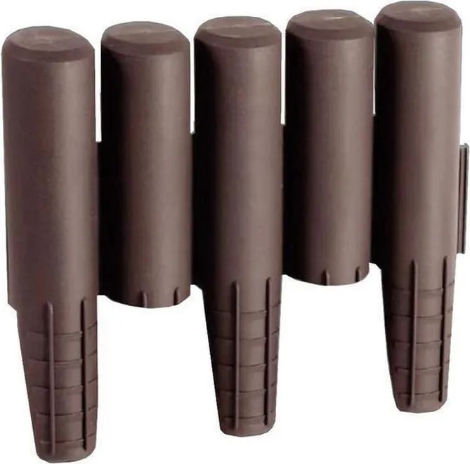 Prosperplast kunststof afboording - Palisada - H: 24cm x L2,7m - bruin