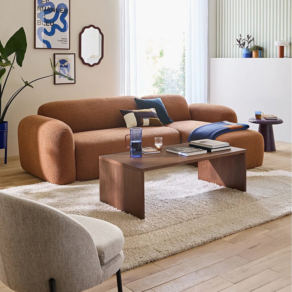 Omkeerbare hoekbank, dikke badstof, Danilo