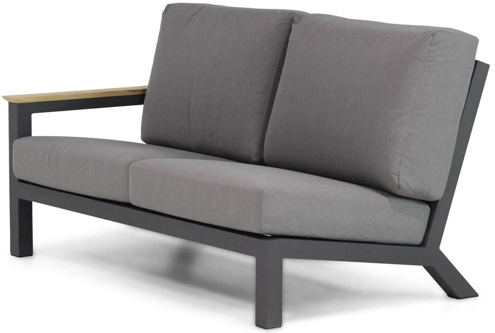 Dining Loungeset 5 personen Aluminium/teak Grijs 4 Seasons Outdoor Capitol/Lifestyle
