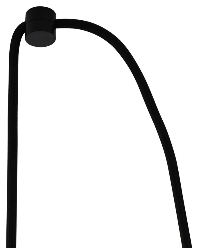 Japandi hanglamp zwart met bamboe 2-lichts - Kea