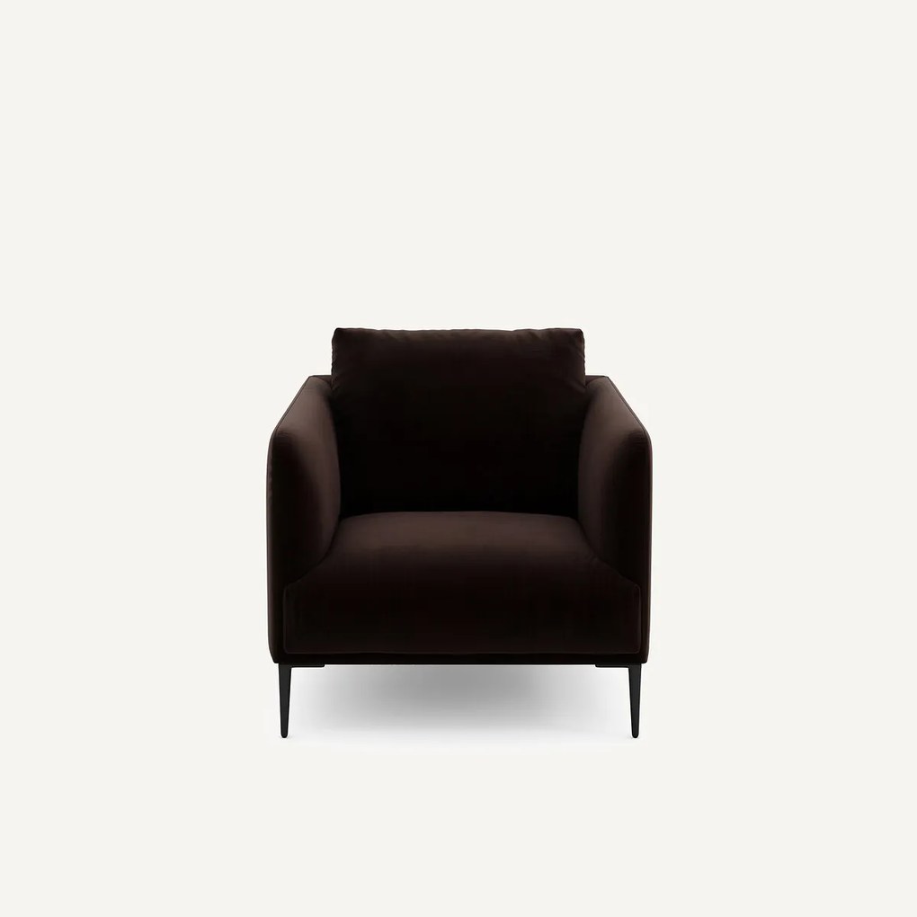 Fluwelen fauteuil, Oscar, ontwerp Emmanuel Gallina