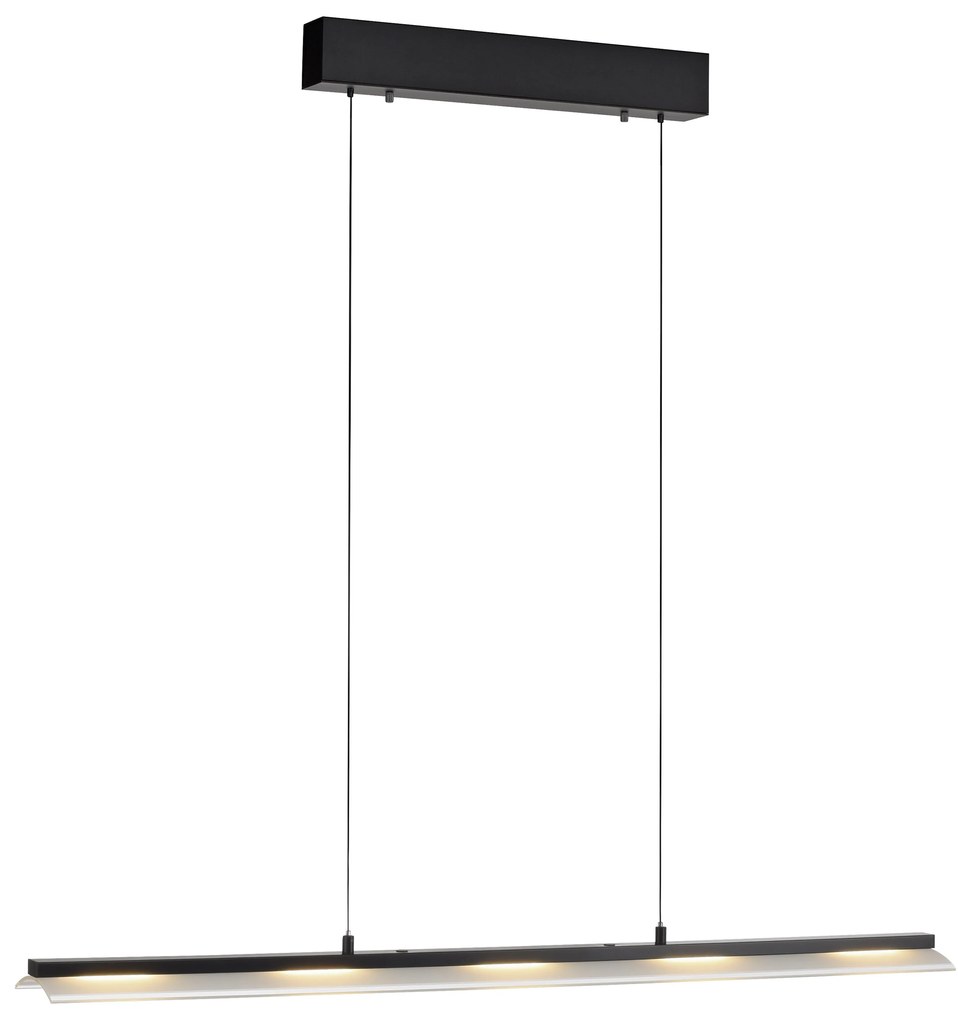 Design hanglamp zwart incl. LED 3-staps dimbaar easylift - Nele Binnenverlichting Lamp