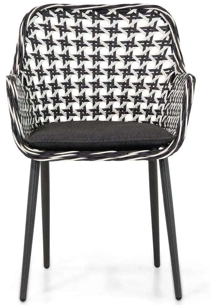 Domani Furniture Emory Dining Tuinstoel Wicker Zwart