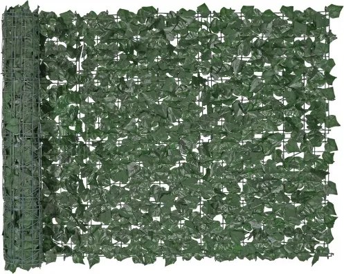 VEVOR Privacy Fence Ivy, 99x249cm, Kunstmatig groen scherm, Groene klimop schutting met versterkte verbinding, Kunstmatige hagen met wijnbladeren, Decoratie voor tuin, tuin, balkon, terrasdecoratie