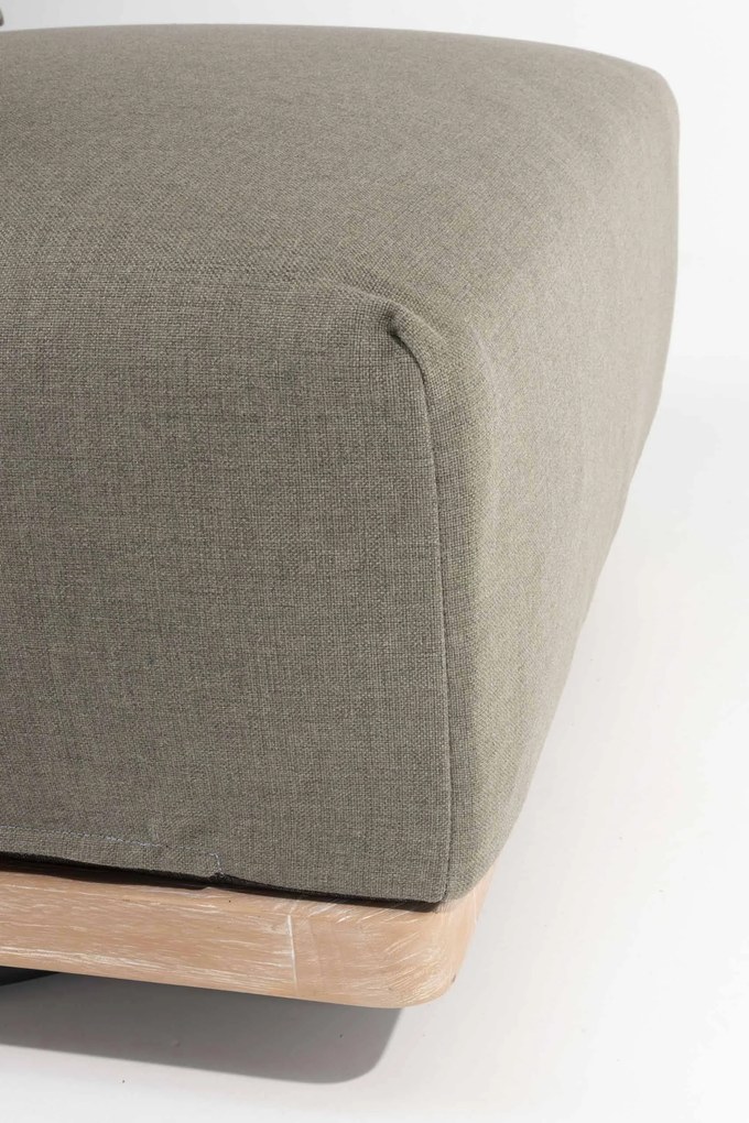 4 Seasons Outdoor Yara draaibare loungestoel met frame van RVS en geborsteld teak * Sale *    houtkleur weerbestendig