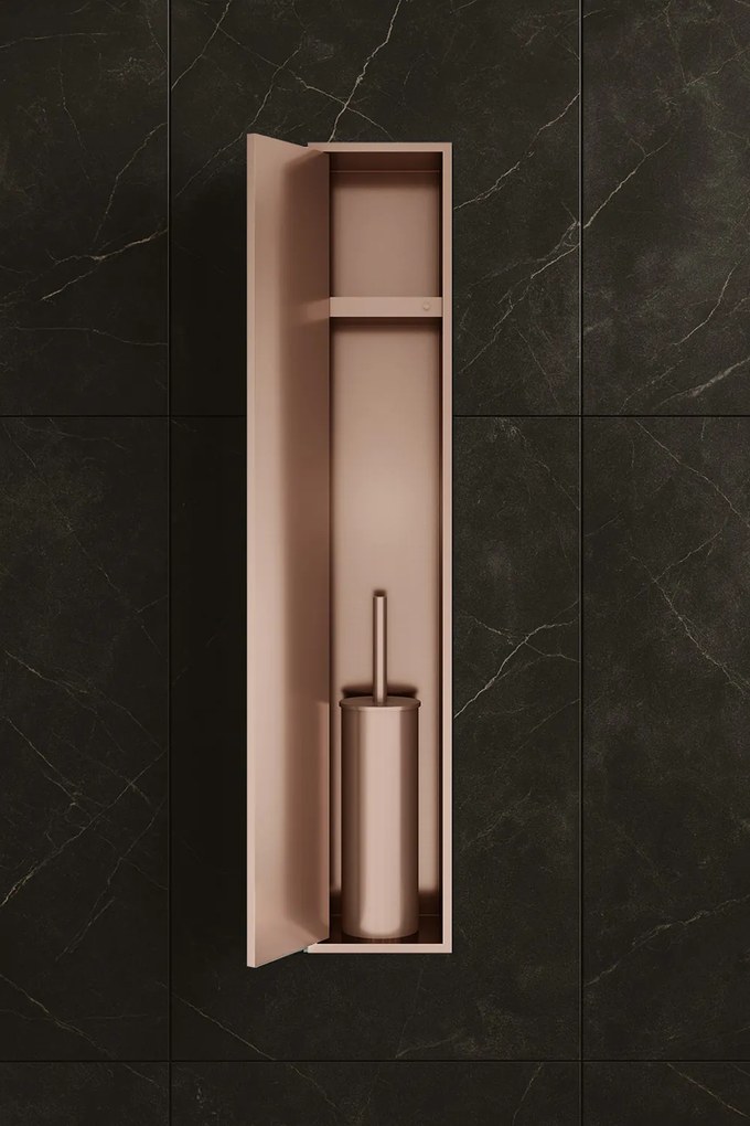 Hotbath &More inbouw toiletborstel en toiletrolhouder koper geborsteld PVD