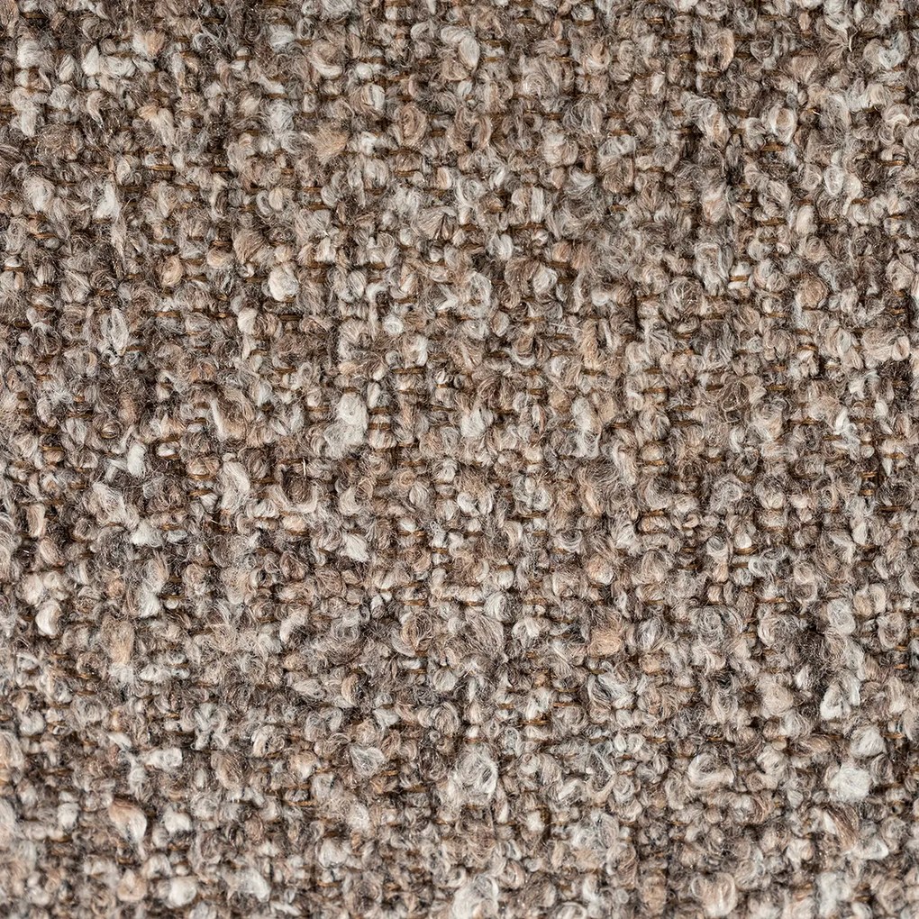 Ronde Fauteuil Draaibaar Boucle Taupe