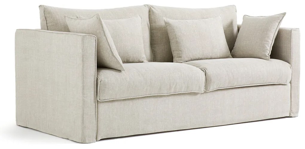 3- of 4-persoonsslaapbank, katoen/linnen, Camille