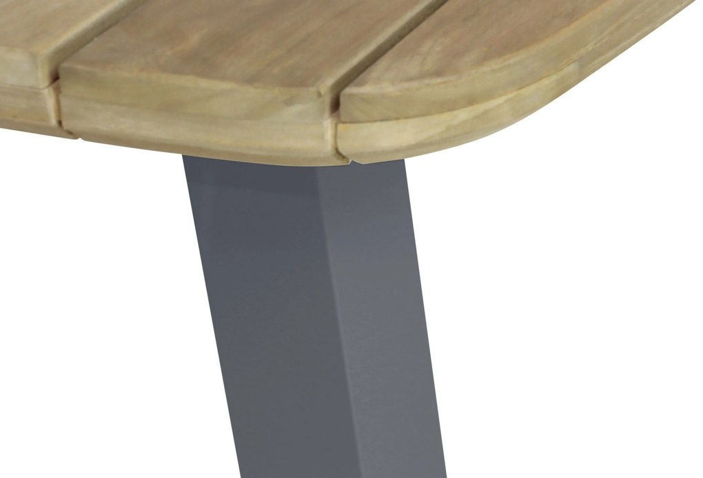 Lifestyle Garden Furniture Falcon/Glasgow Dining Tuinset X Aluminium/Teak Grijs