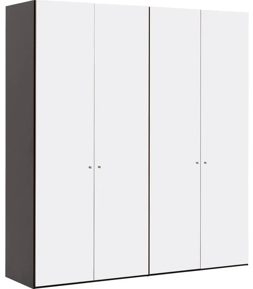 Goossens Kledingkast Easy Storage Ddk, Kledingkast 203 cm breed, 220 cm hoog, 4x draaideur